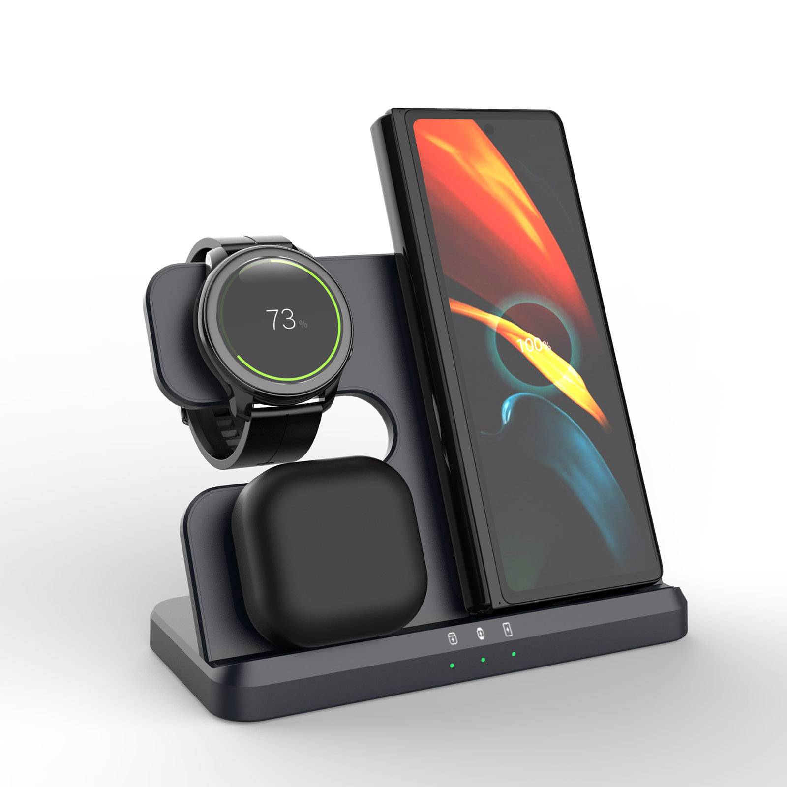Smartwatch Ac - Draadloze oplader 3-in-1 standaard dock voor