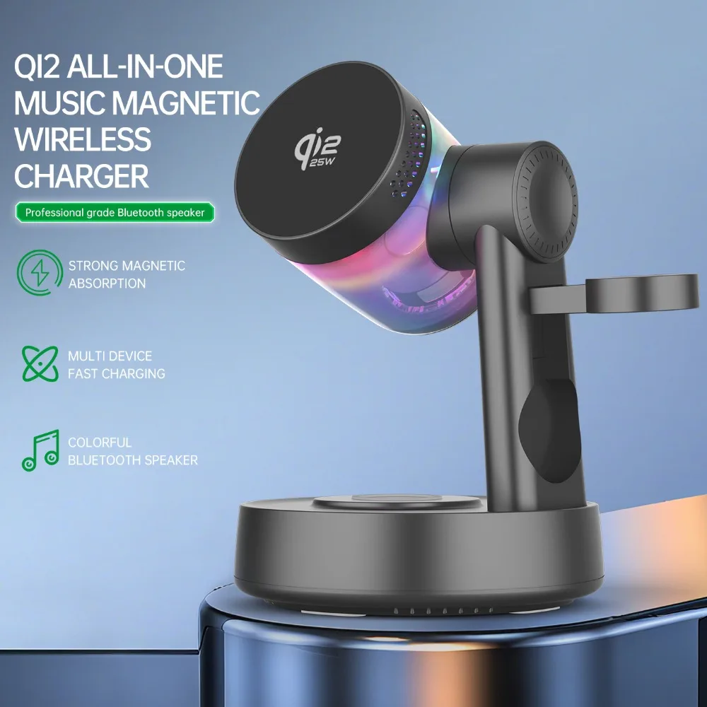 Smartwatch Ac - Qi2 25W RGB Licht Magnetische Draadloze
