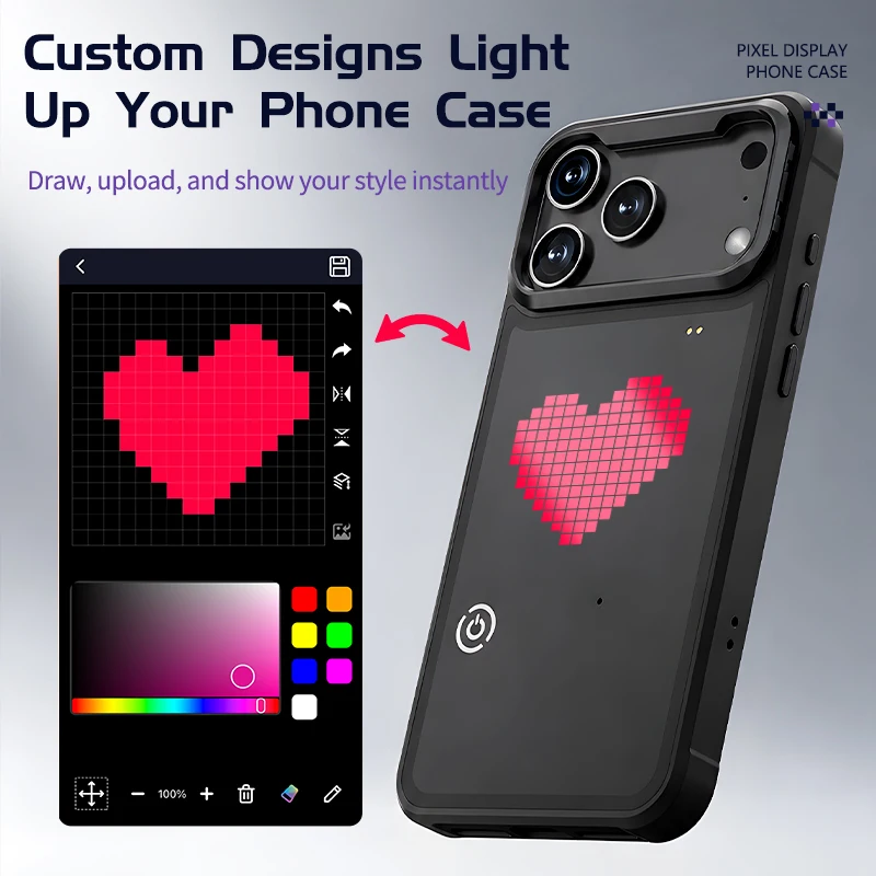 Smart Accessories - DIY-modus met APP-afbeeldingsschermhoes voor iPhone 17