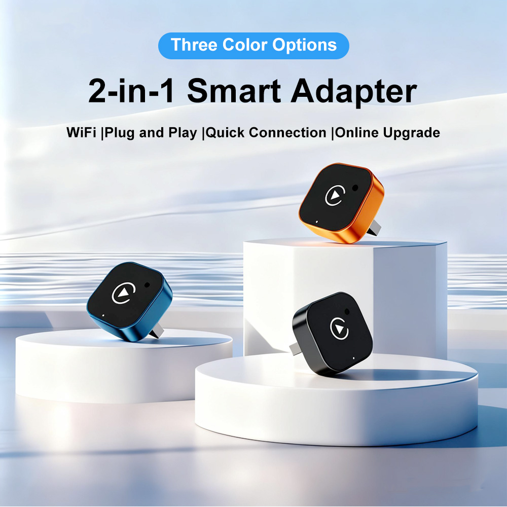 Smartwatch Universal - Draadloze CarPlay Adapter 2-in-1 mini Bedraad