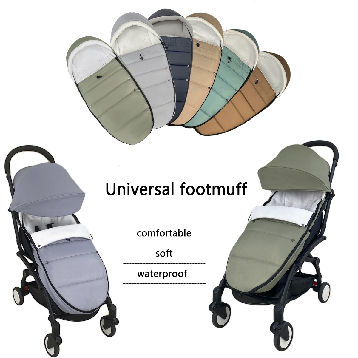 Smartwatch Universal - Universele 6-36M Winter Kinderwagen Voetenzak Warme