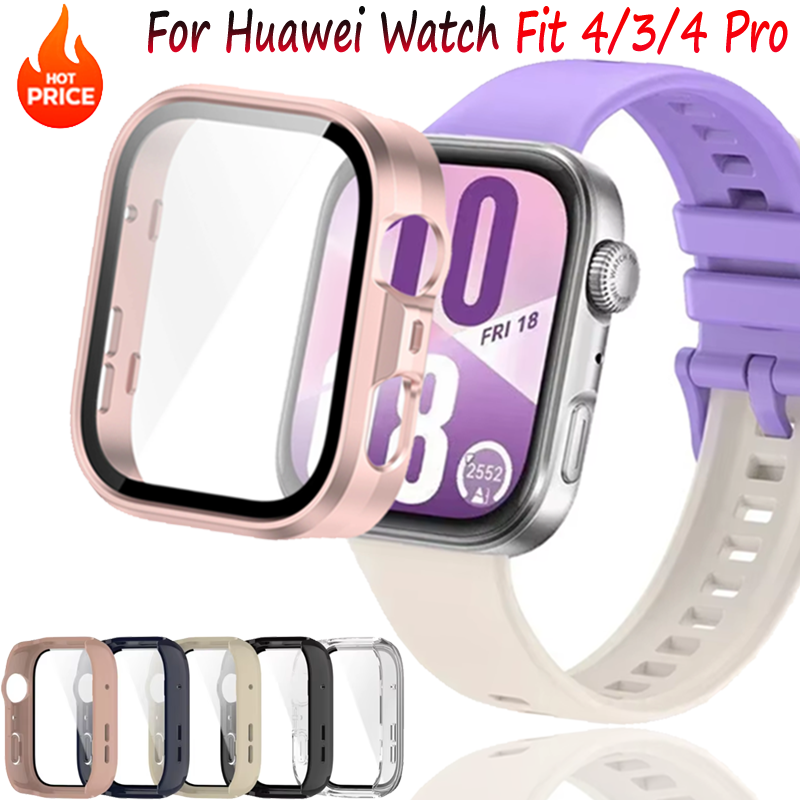 Huawei Smartwatch Accessories - Siliconen PC Case + Glas Voor