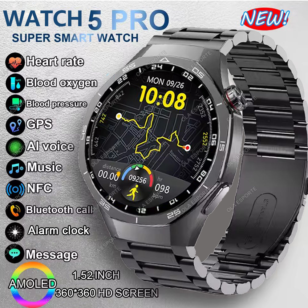 Smartwatch X12 - Nieuwe Watch 5 Pro Smartwatch 1.53