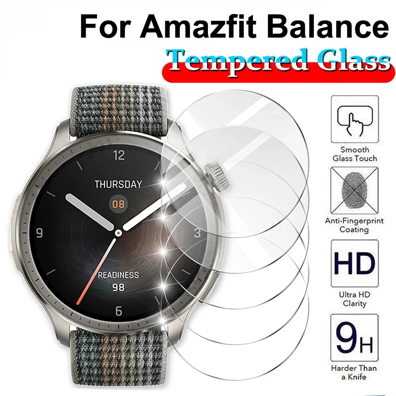 Smartwatch Icon - Screenprotector voor Amazfit Balance, gehard glas,