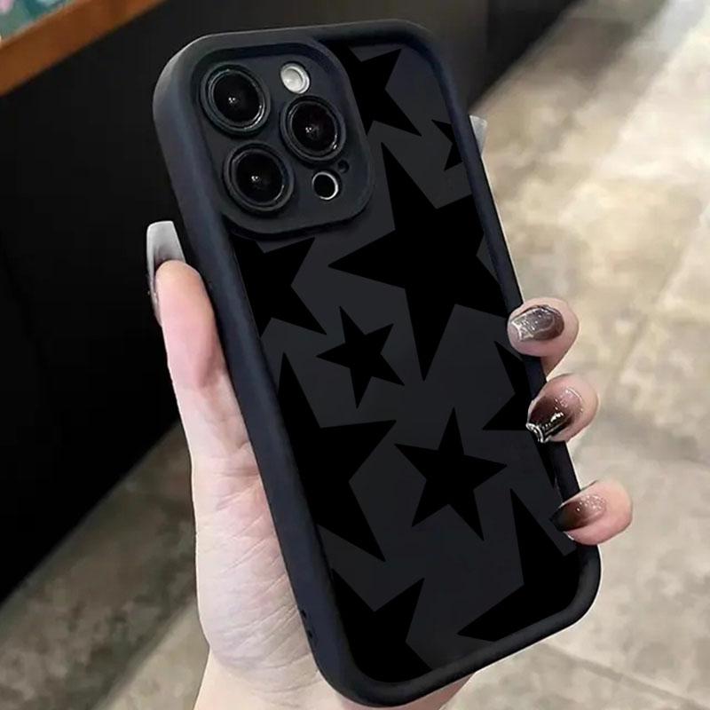 Xiaomi Poco X6 - Zwarte Ster Ontwerp Telefoon Case Voor