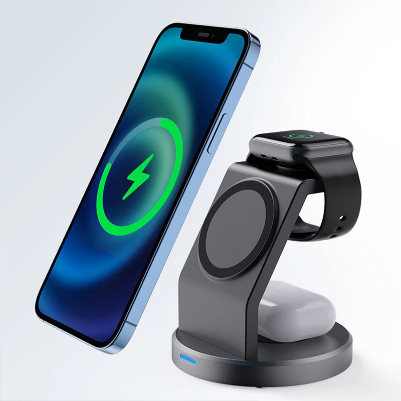 Smartwatch Ac - 3 in 1 draadloze oplader standaard