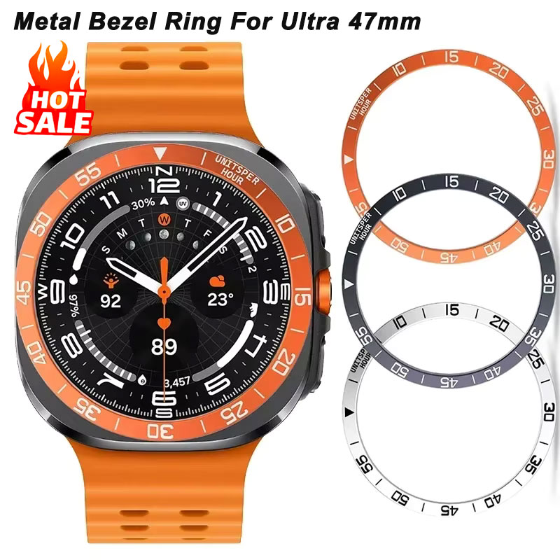 Android Smartwatch Accessories - Metalen Cover Bezel Ring Case voor