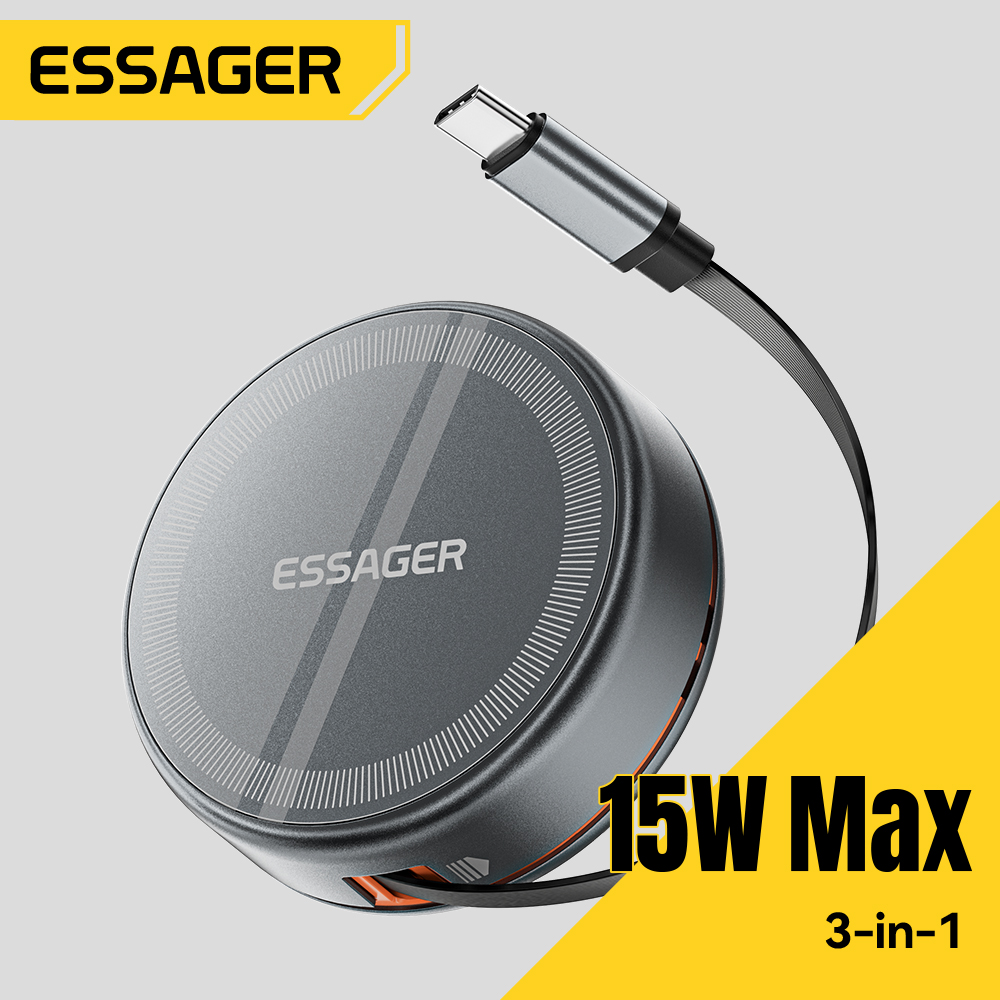 Smartwatch Ac - Essager 15W 3 in 1 magnetische