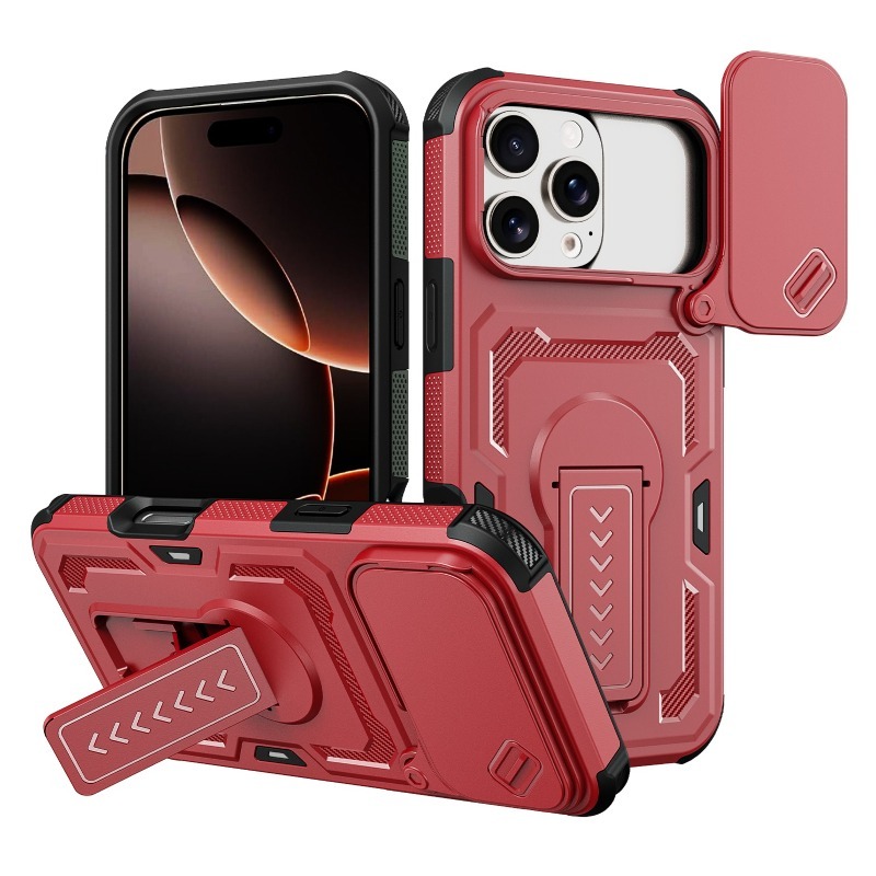 Magnetic Charging Stand - Luxe carbonfiber textuur antislip deeltjes voor
