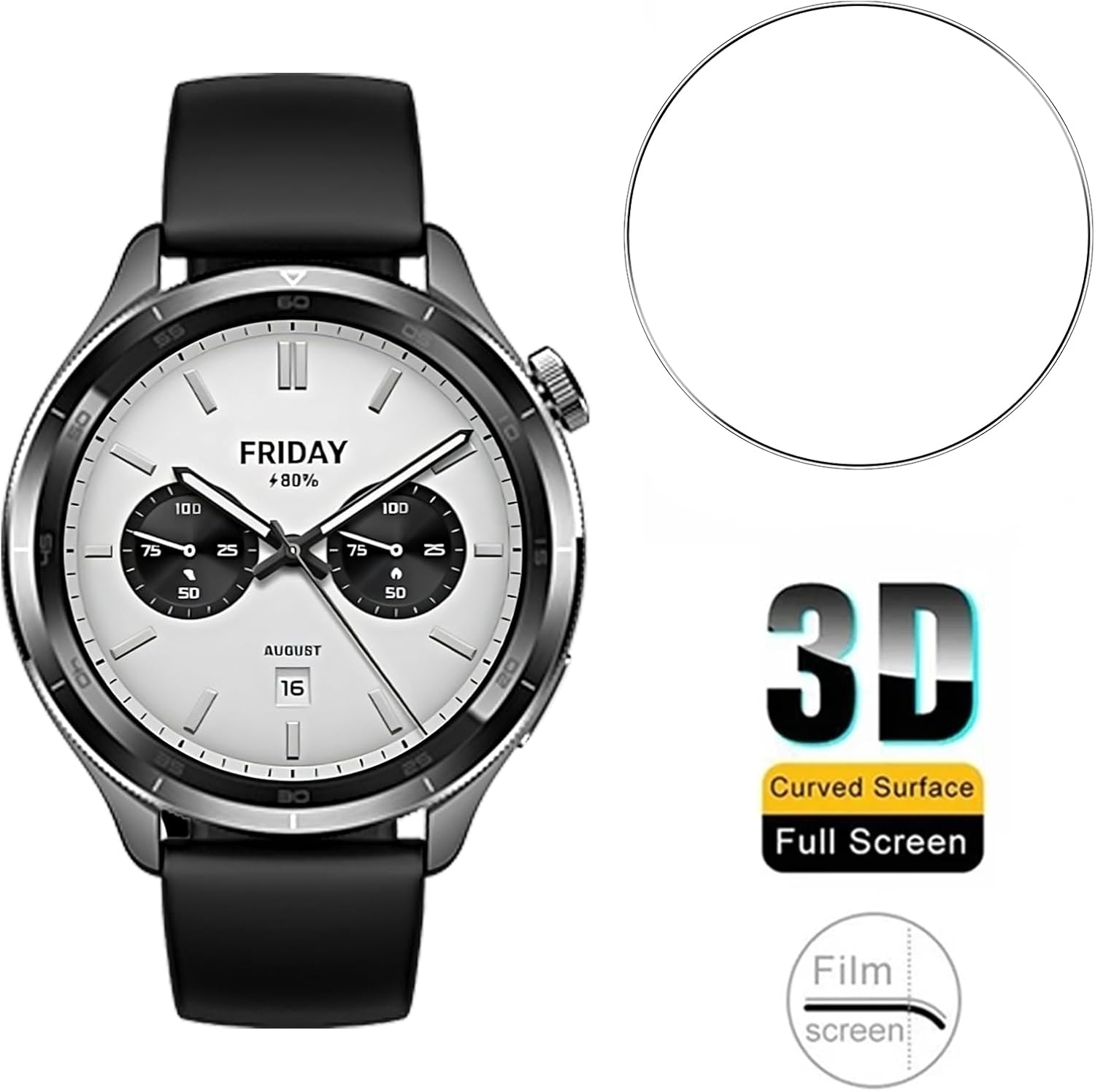 3PCS Gehard Glas Smartwatch Sc - Xiaomi Smartwatch Accessories recensie en prijs