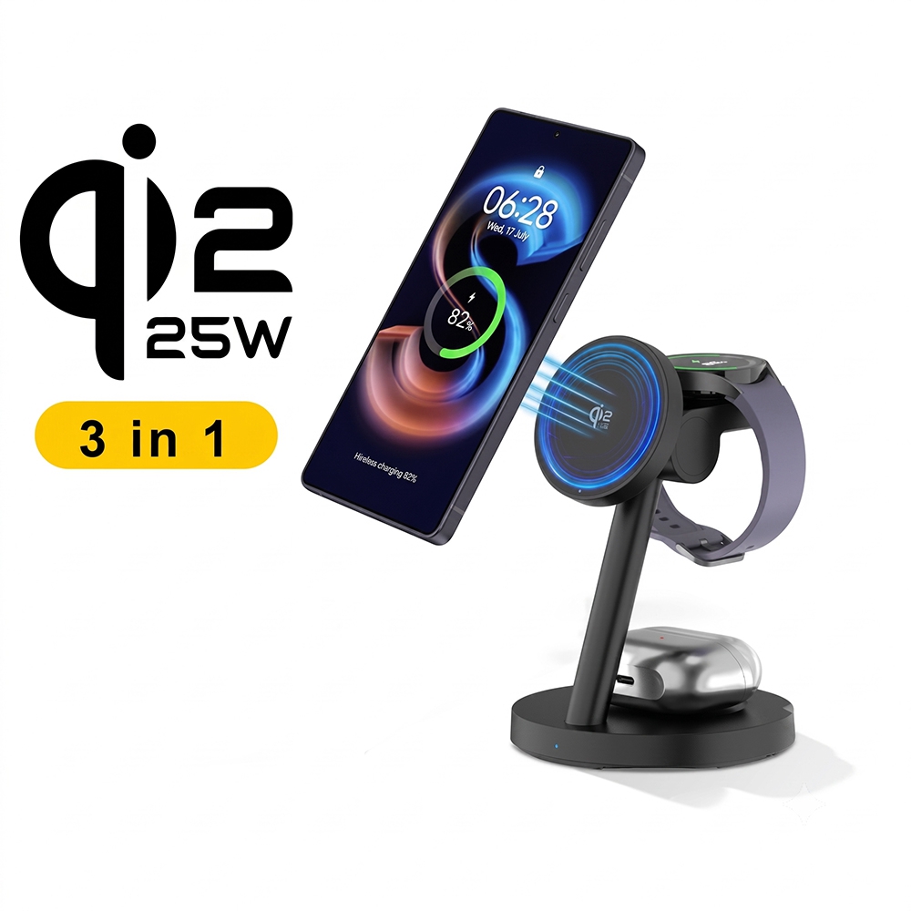 3-in-1 Qi2.2 25W Snel Draadloo - Smartwatch Ac recensie en prijs