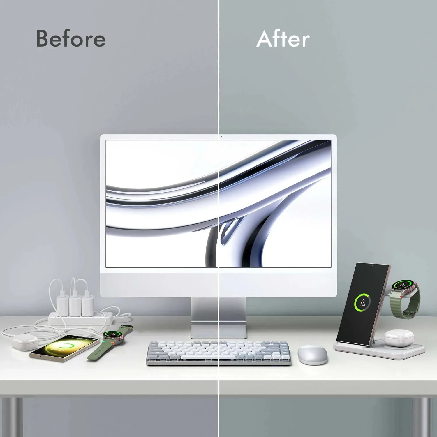 Desktop 3-in-1 draadloos laads - Smartwatch Ac recensie en prijs