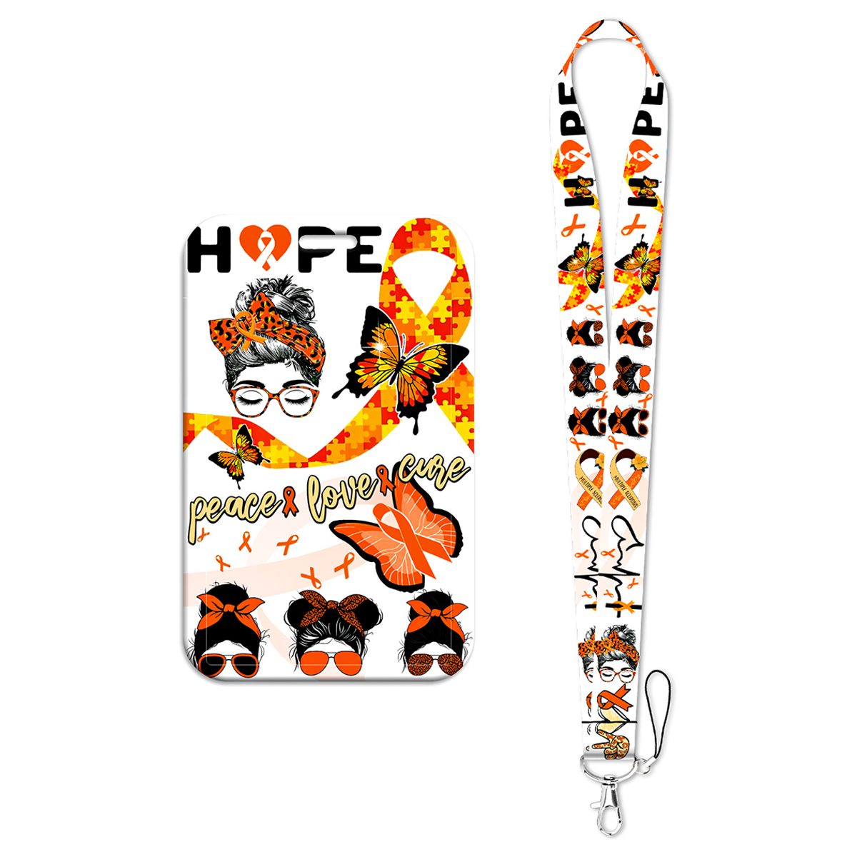 Oranje lint vlinder hoop kaart - Rugged Sport Strap recensie en prijs