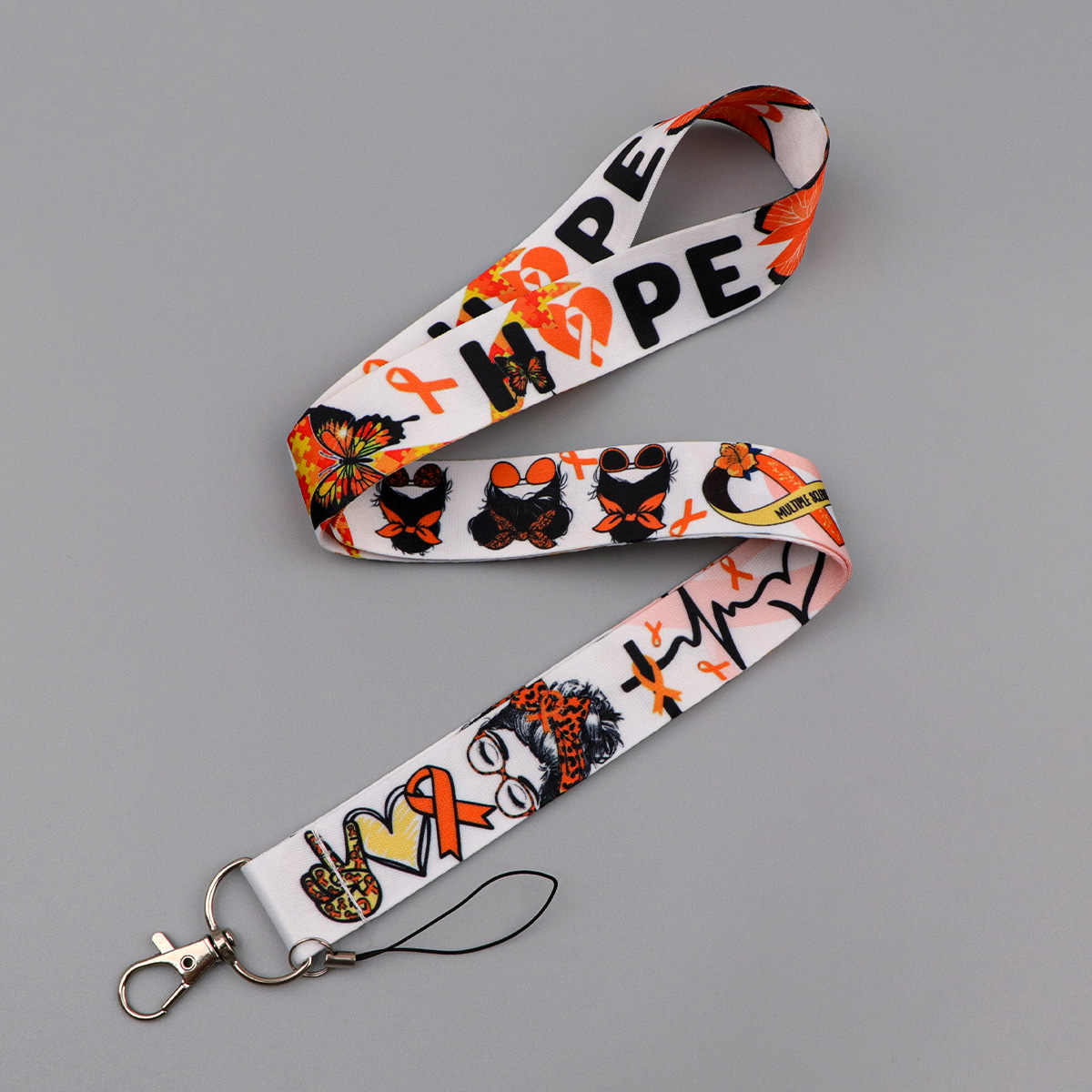 Oranje lint vlinder hoop kaart - Rugged Sport Strap recensie en prijs