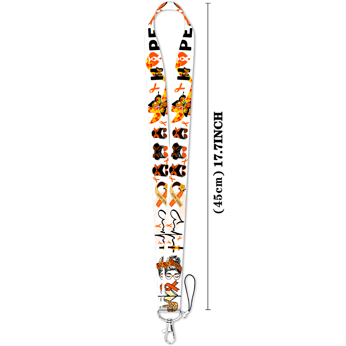 Oranje lint vlinder hoop kaart - Rugged Sport Strap recensie en prijs