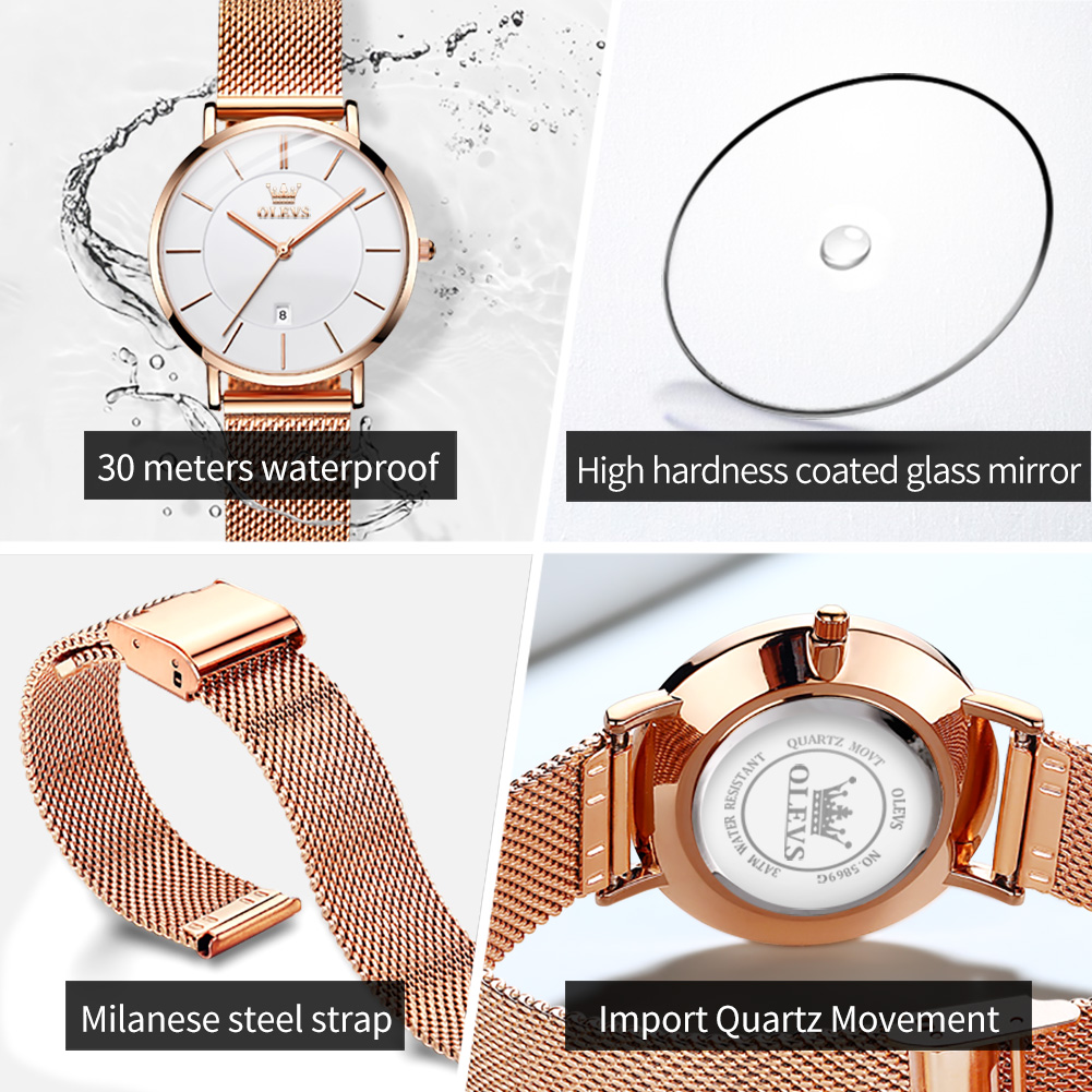OLEVS Dameshorloge 5869, elega - Accessories With Watch recensie en prijs