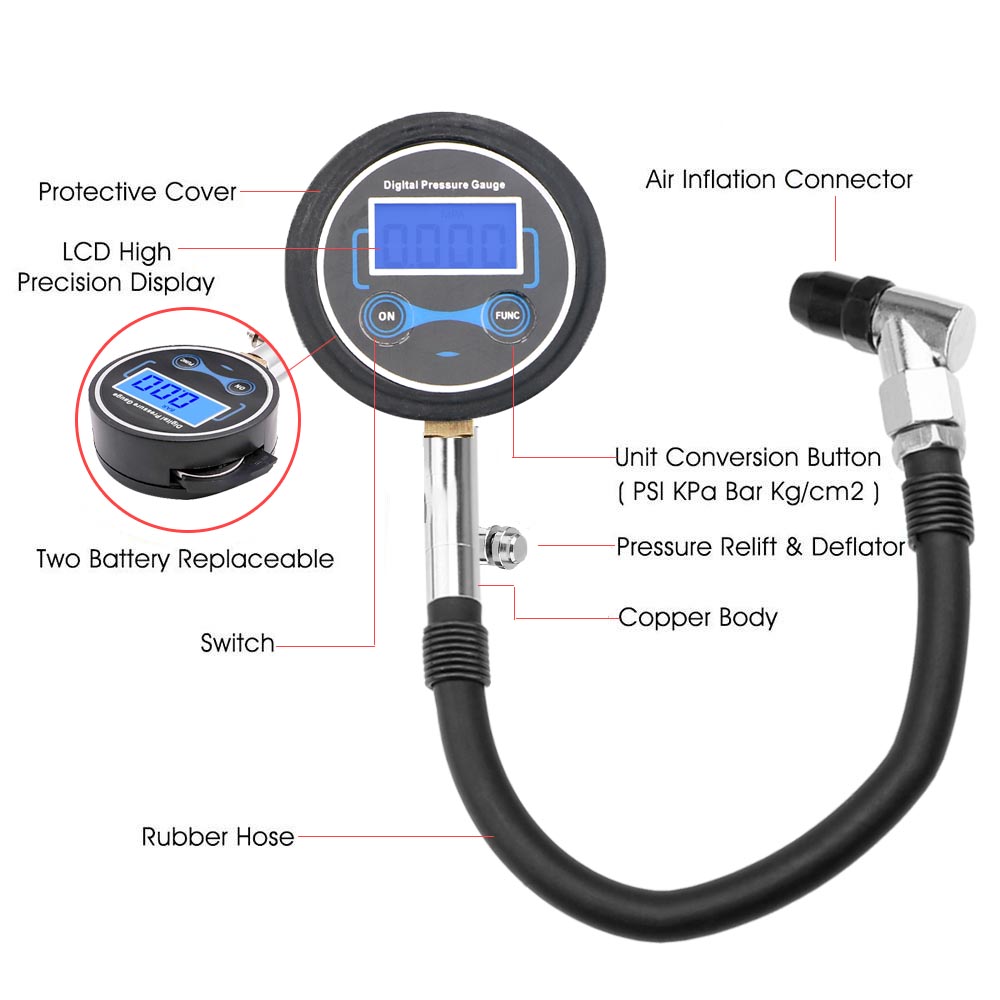 0-200psi Bandenspanningsmeter  - Smartwatch Universal recensie en prijs