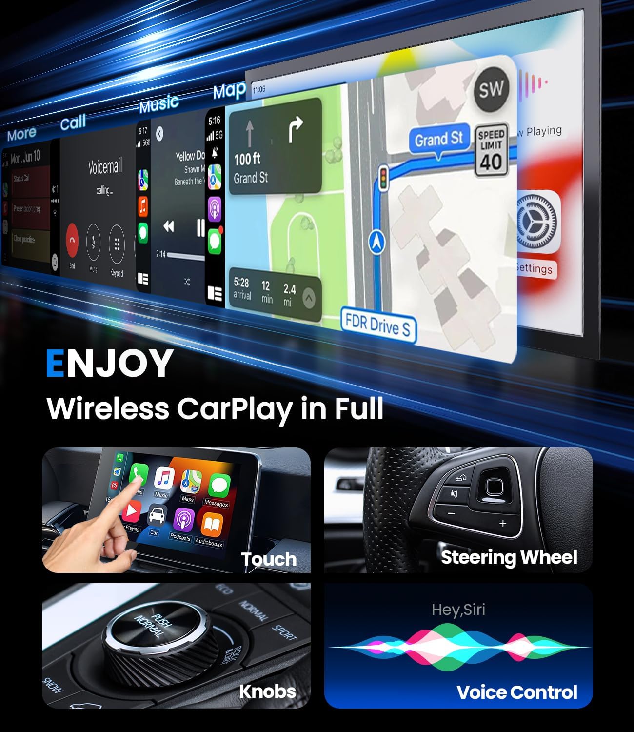 Nieuwe Draadloze CarPlay Andro - Smartwatch Universal recensie en prijs