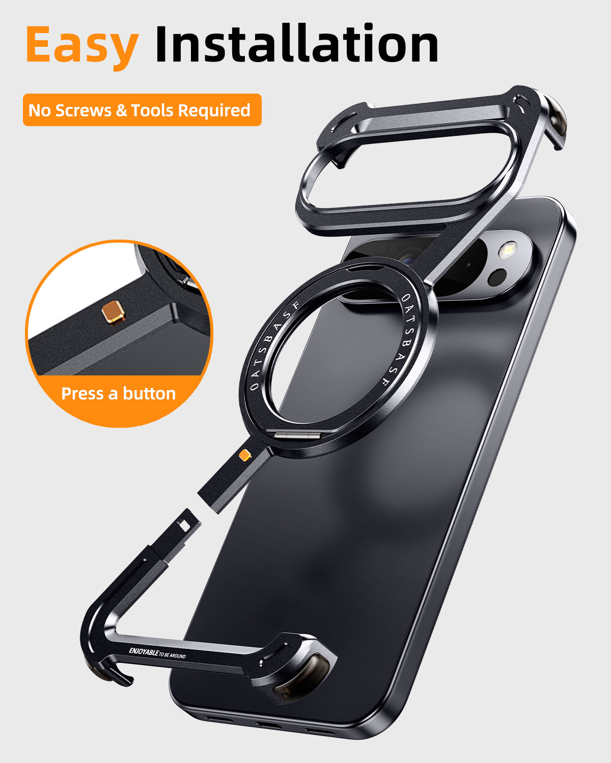 Oatsbasf metalen telefoonhoes  - Magnetic Charging Stand recensie en prijs