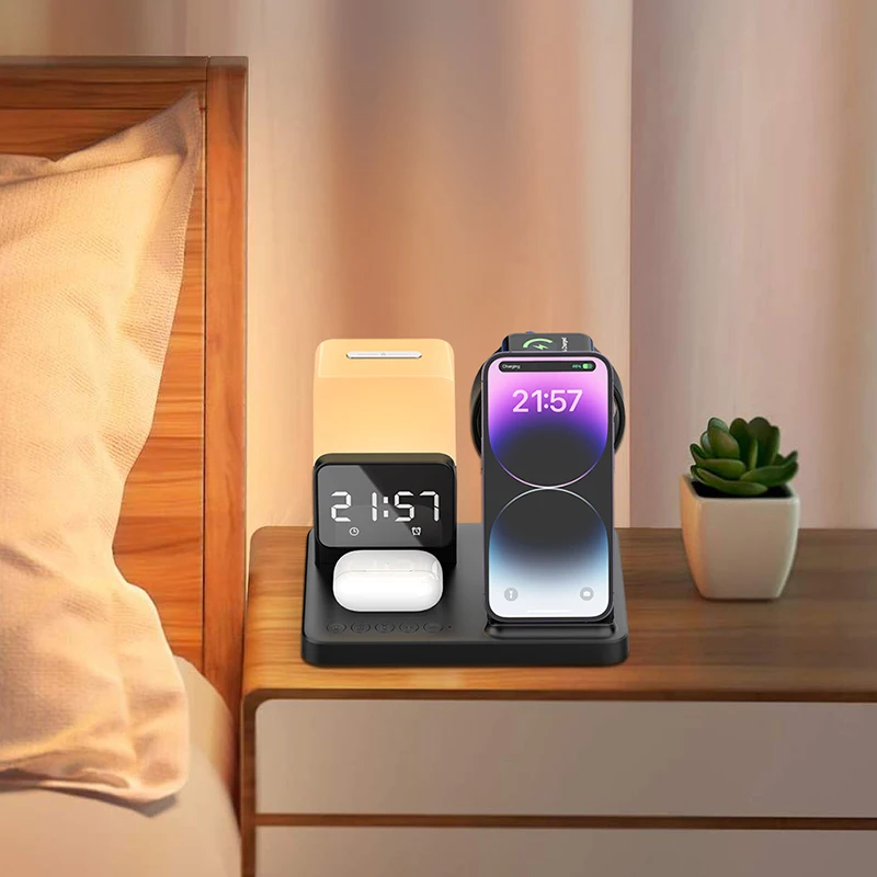 6 in 1 draadloze oplader stand - Smartwatch X12 recensie en prijs