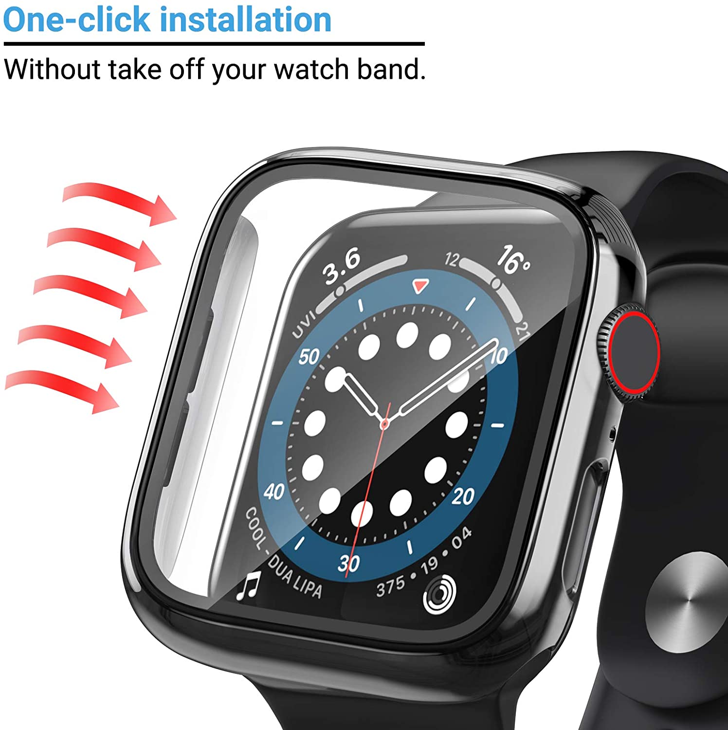 Glas + cover voor Apple Watch  - Smartwatch Band Accessories recensie en prijs