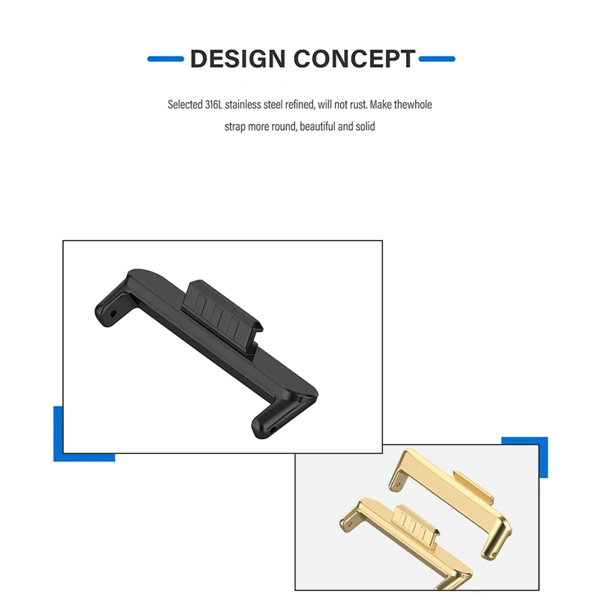 20mm 22mm 1 Paar Adapter voor  - Watch Band Connector recensie en prijs