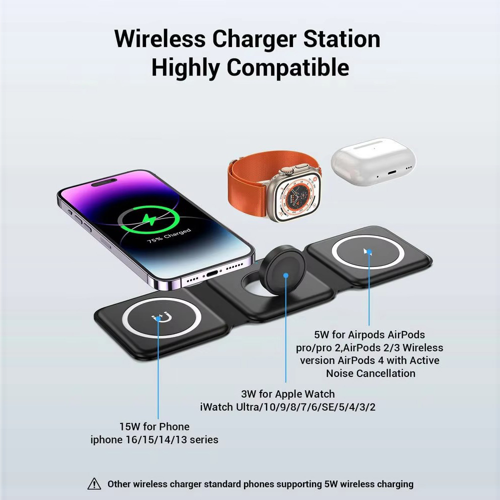 3-in-1 magnetische opvouwbare  - Smartwatch Ac recensie en prijs
