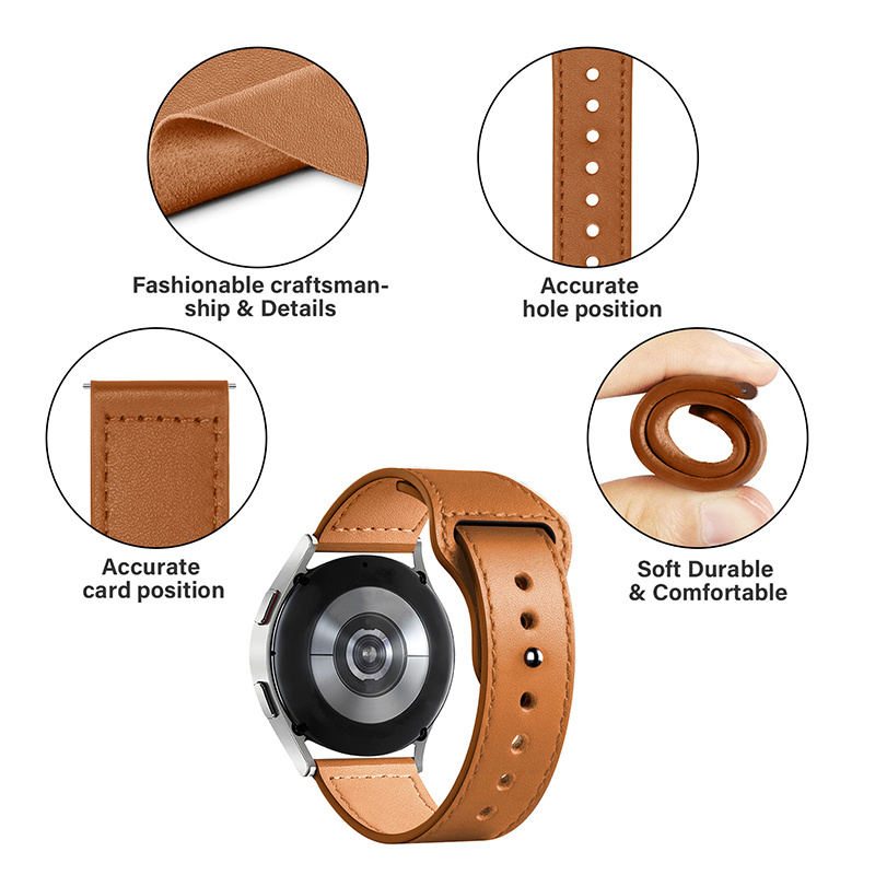 Lederen horlogeband voor Samsu - Titan Smartwatch Accessories recensie en prijs