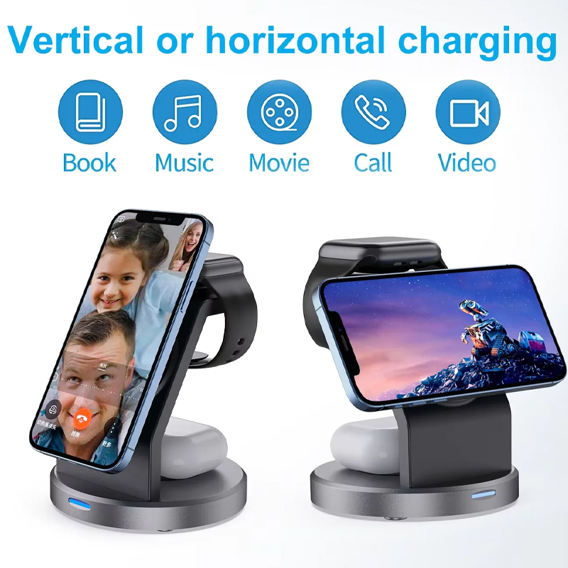 3 in 1 draadloze oplader stand - Smartwatch Ac recensie en prijs