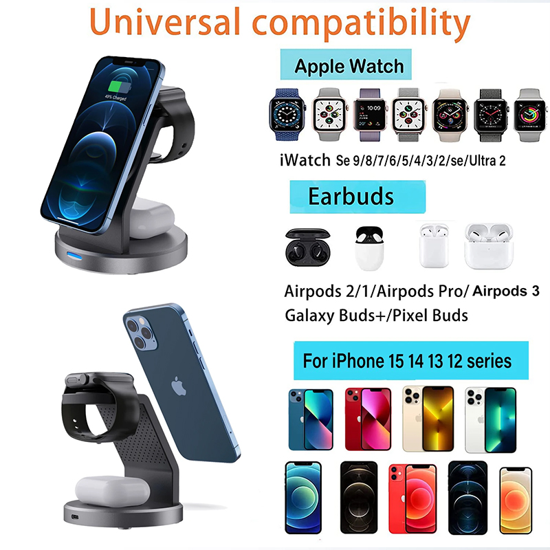 3 in 1 draadloze oplader stand - Smartwatch Ac recensie en prijs
