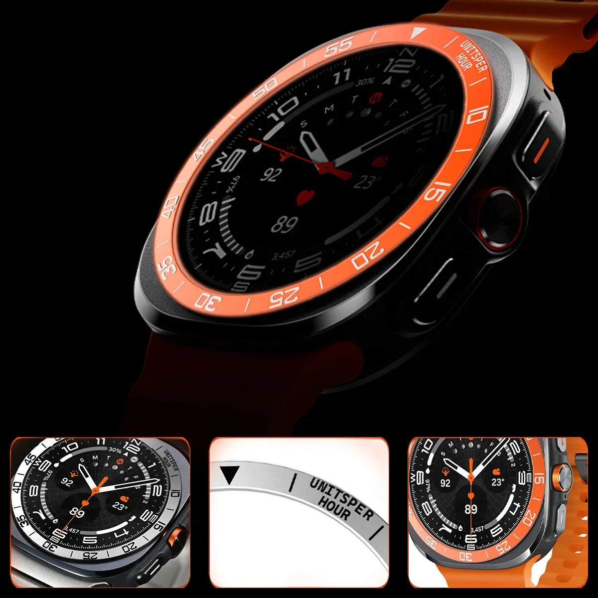Metalen Cover Bezel Ring Case  - Android Smartwatch Accessories recensie en prijs