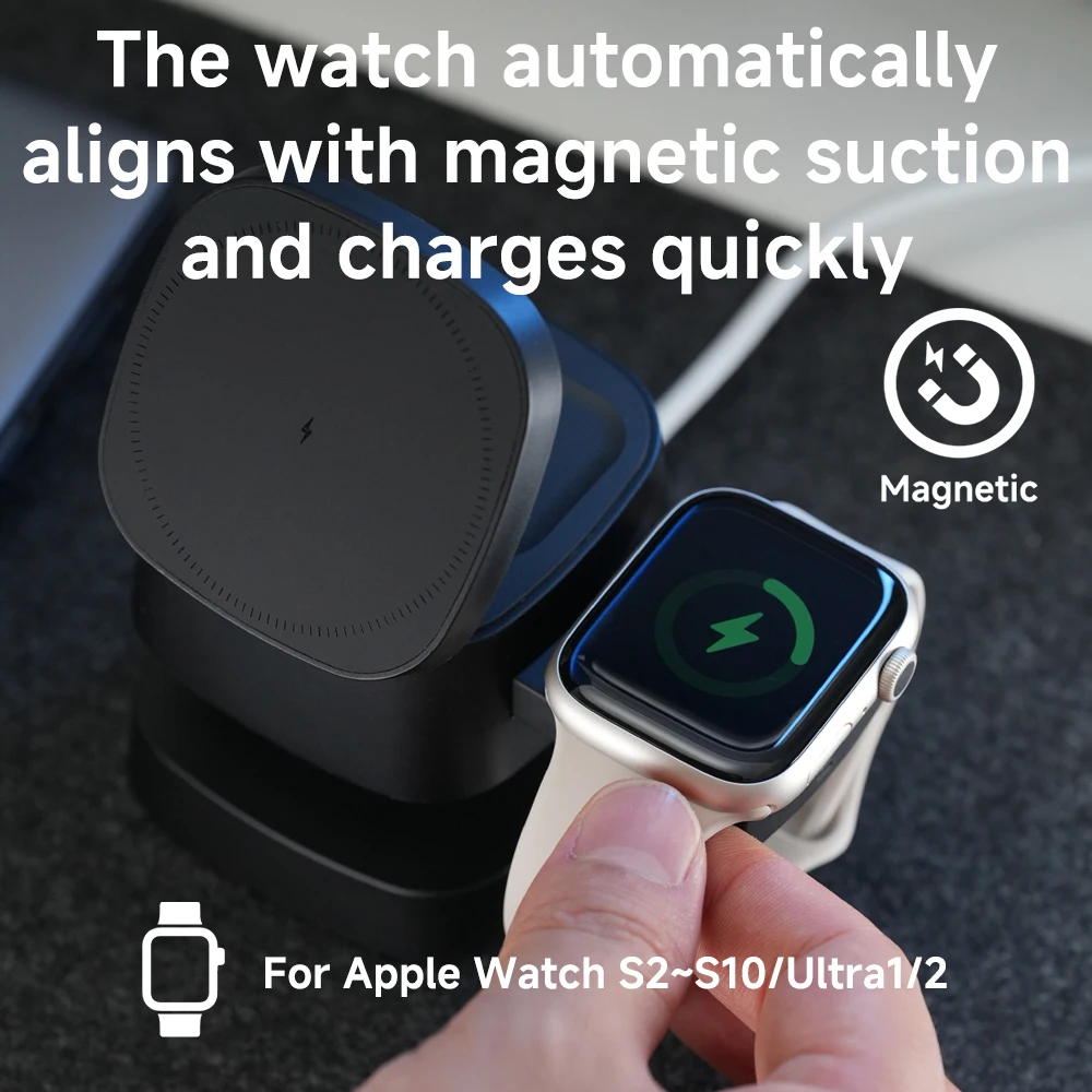 Magnetische 3-in-1 draadloze o - Smartwatch Ac recensie en prijs