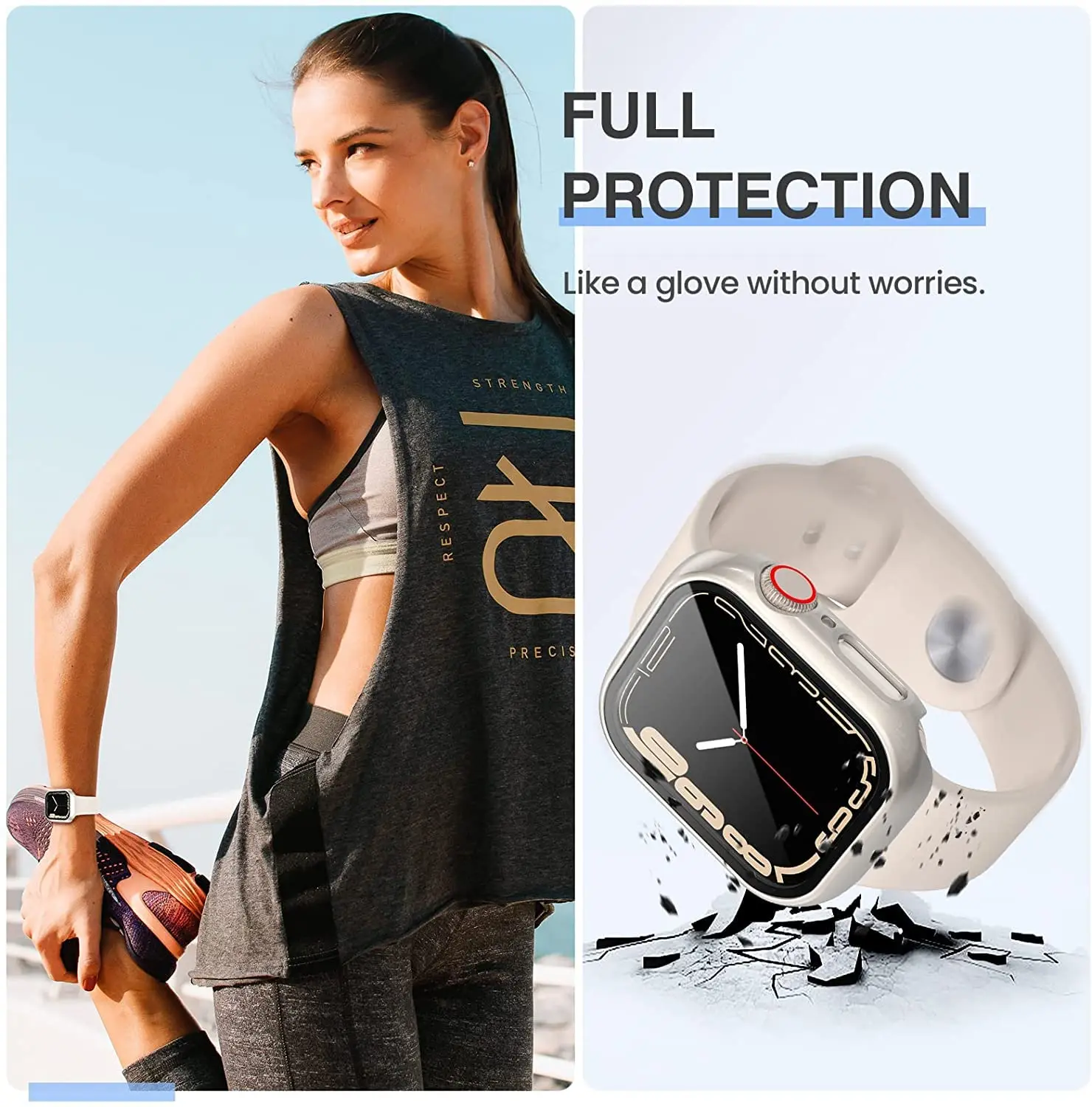 3-pack gehard glas cover voor  - Smartwatch Band Accessories recensie en prijs