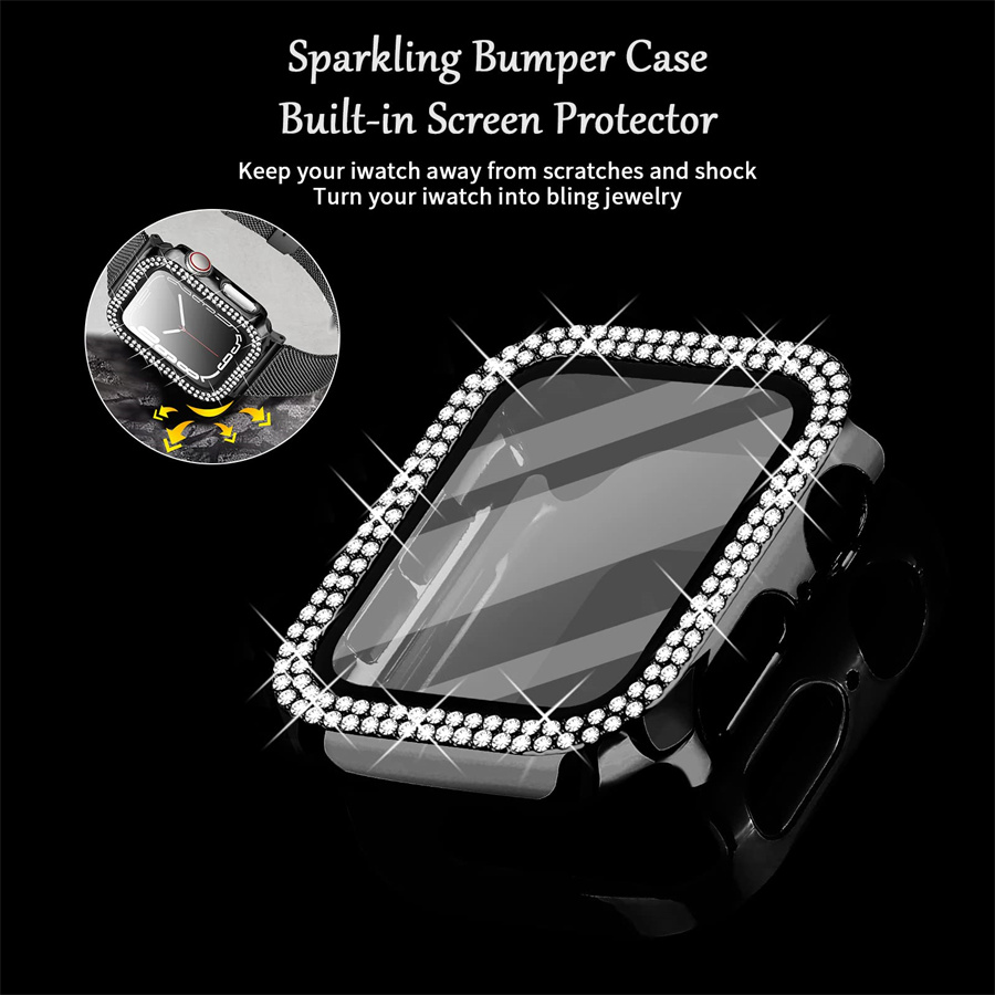 Diamanten Hoes Voor Appelhorlo - Smartwatch Band Accessories recensie en prijs