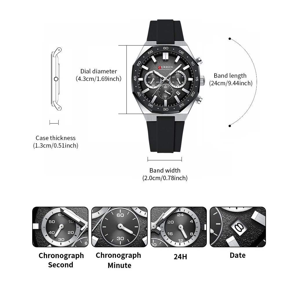 CURREN Mode Casual Heren Sport - Accessories With Watch recensie en prijs